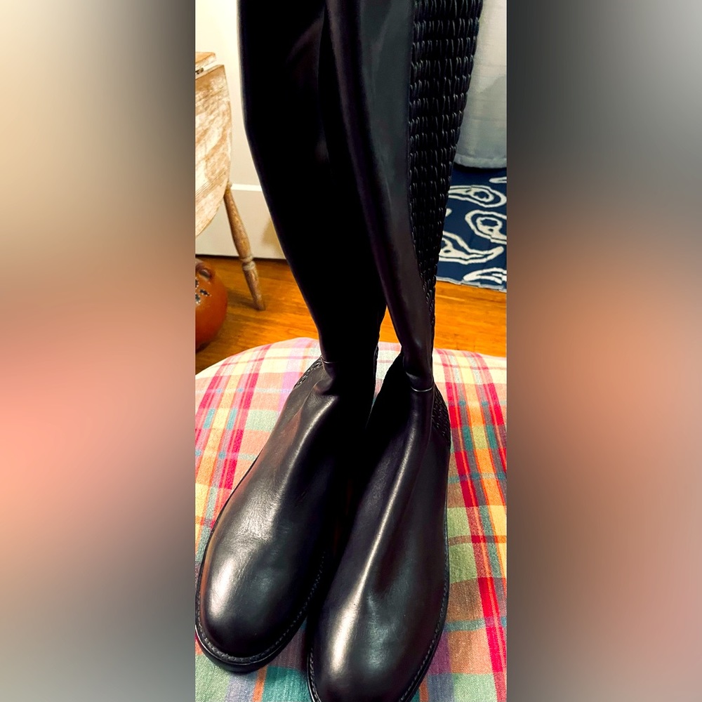 Black Cole Haan Riding Boots